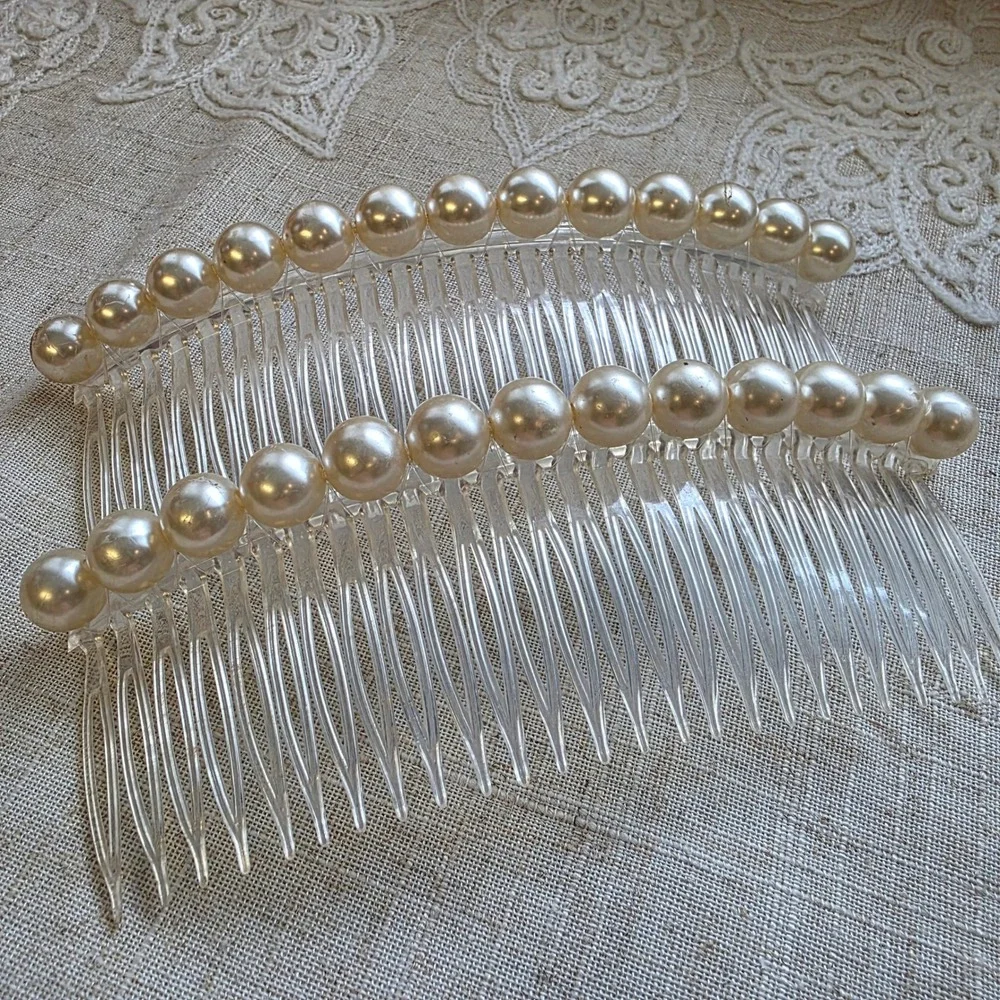 Bridal HOCO Prom Faux Pearl 5